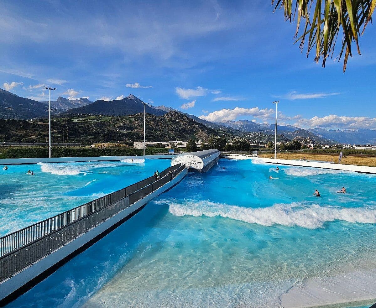 Paysage alpin suisse pres de Sion